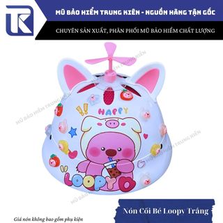 Nón bảo hiểm cho bé vành tròn Labubu, Kuromi, Melody,Capy,Babythree - Nón chính hãng Long Thanh, đạt chuẩn ATGT