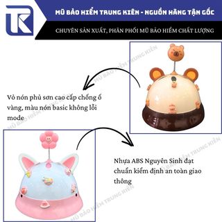 Mũ bảo hiểm cho người lớn vành tròn trơn, 2 line - Nón chính hãng Long Thanh