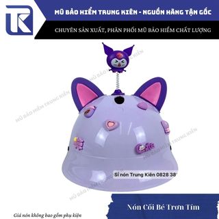 Mũ bảo hiểm cho bé vành tròn trơn - Nón chính hãng Long Thanh