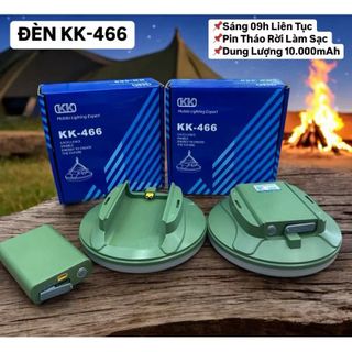 Đèn led đĩa KK-466 2in1 đèn pin kết hợp sạc dự phòng 10AH