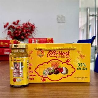 Yến Sào Like Nest Lốc 4 Hủ x 150ml Đường Phèn (Thùng 25 Lốc)