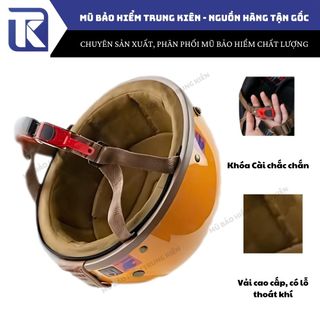 Mũ bảo hiểm Napoli nửa đầu , Mũ bảo hiểm nửa đầu Napoli Pug Version Harley bảo hành chính hãng 12 tháng