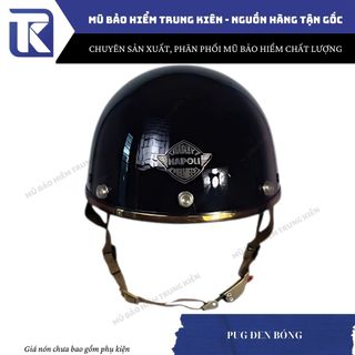 Mũ bảo hiểm nửa đầu Napoli Pug Version Harley, Mũ bảo hiểm Napoli nửa đầu , bảo hành chính hãng 12 tháng