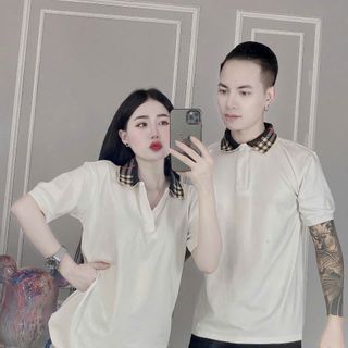 áo cặp màu đen cổ cán cặp đôi hot nhất hiện nay