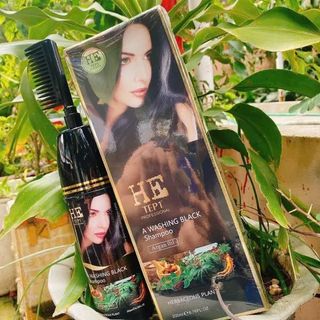 LƯỢC NHUỘM TÓC THÔNG MINH MÀU ĐEN PHỦ BẠC 100% HE TEP1 -200ML