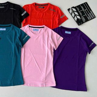Áo thun nữ vải lỗ kim (mè) mới Phom chất chuẩn đẹp Size m.l.xl.xxl Ri 2222 Tách nửa ri được
