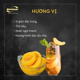 Đào vàng ngâm đóng hộp