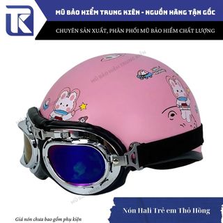 Nón bảo hiểm trẻ em kính phi công 3-13 tuổi , mũ bảo hiểm trẻ em HTP chính hãng