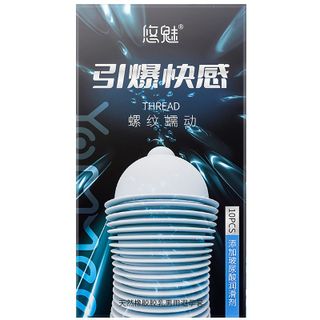 [Giá Sỉ] Bao Cao Su Gân Gai Youmei Biilie Wofl Tooth Gân Gai Lớn, Bcs Siêu Mỏng, Kéo Dài Thời Gian (Hộp 10C)
