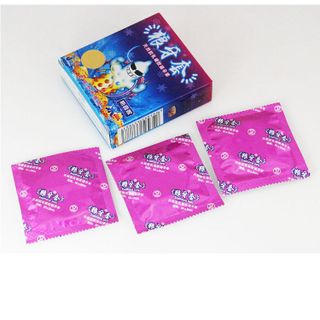 [Giá Sỉ] Bao Cao Su Gân Gai Sophora Sets Nóng Lạnh, Bao Cao Su Siêu Mỏng, Nhiều Gel Bôi Trơn - 3C
