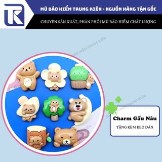 (Tặng keo) Combo 100 charm hoạt hình siêu cute, charm gắn dép, trang trí tiểu cảnh, trang trí ốp điện thoại theo tone màu