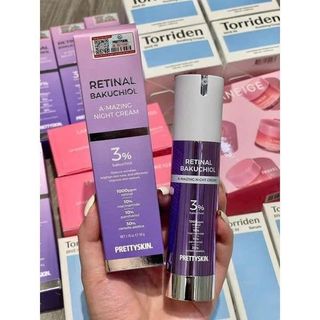 Kem dưỡng tái tạo, phục hồi Pretty Skin Retinal Bakuchiol A-Mazing NightCream