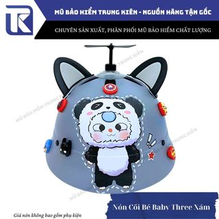 Mũ bảo hiểm trẻ em Baby Three CÓ MÚT XỐP CAO CẤP chính hãng Lota Helmet đạt chuẩn an toàn gắn charm kèm phụ kiện cute