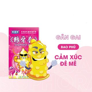 Bao Cao Su Gân Gai Nóng Lạnh Tăng Cảm Giác, Bcs Sophora Sets Size 52mm (Hộp 12C - 3C)