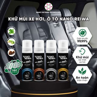 Chai xịt khuẩn Nano bạc Reiwa khử mùi hải sản, mùi ẩm mốc, diệt vi khuẩn, nấm mốc cho xe hơi xe ô tô 100ml