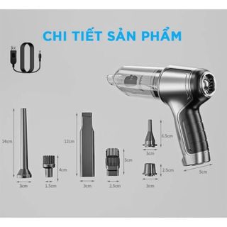 Máy Hút Bụi Cầm Tay Không Dây Tamashio Nhật Bản Hút - Thổi, Lực Hút 9000PA, Pin Sạc 4000mAh