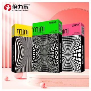 [Giá Sỉ Cực Tốt] Bao Cao Su Siêu Mỏng Size Nhỏ 45mm HBM Mini, Bcs Size Nhỏ, Bcs Gân Gai, Kéo Dài Thời Gian Chống Xuất Tinh Sớm (Hộp 10C)