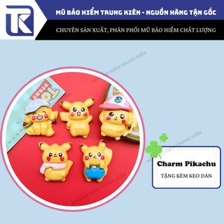 (Tặng keo) Combo 100 charm hoạt hình siêu cute, charm gắn dép, trang trí tiểu cảnh, trang trí ốp điện thoại theo tone màu