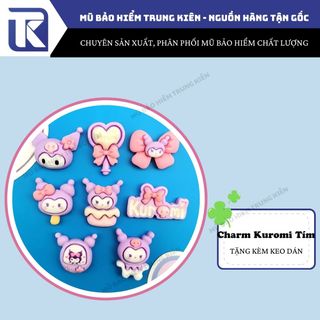 (Tặng keo) Combo 100 charm hoạt hình siêu cute, charm gắn dép, trang trí tiểu cảnh, trang trí ốp điện thoại theo tone màu
