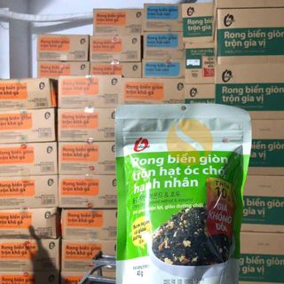 RONG BIỂN GIÒN TRỘN HẠT ÓC CHÓ HẠNH NHÂN 40G (CÓ THÊM 3 VỊ KHÁC)