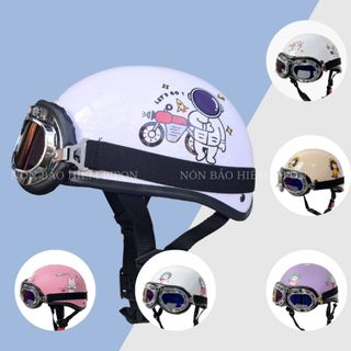 Nón bảo hiểm nửa đầu kính phi công HTP Tem Chùm Chính Hãng , mũ bảo hiểm kính phi công cao cấp HTP sơn phủ 4k cao cấp