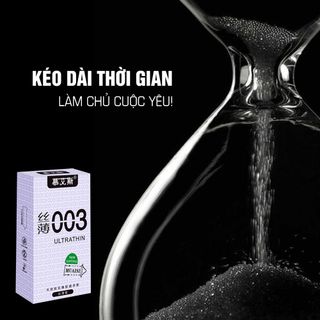 [Giá Sỉ] Bao Cao Su Muaisi 003 Ultrathin Trắng, Bcs Siêu Mỏng, Bao Cao Su Giá Sỉ Tốt Nhất Hiện Nay (Hộp 12C)