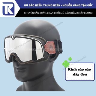 Kính Dây Phi Công Cào Cào Gắn Mũ Bảo Hiểm