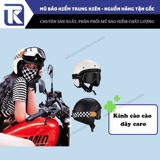 Kính Dây Phi Công Cào Cào Gắn Mũ Bảo Hiểm