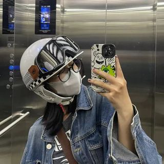 Mũ bảo hiểm nửa đầu Napoli Bosozoku Japan Style nửa đầu vintage - Nón bảo hiểm moto Vintage 1/2 đầu