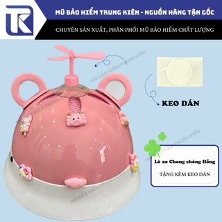 Chong chóng tre DORAEMON DOREMON 3 cánh gắn mũ bảo hiểm dễ thương được chọn màu