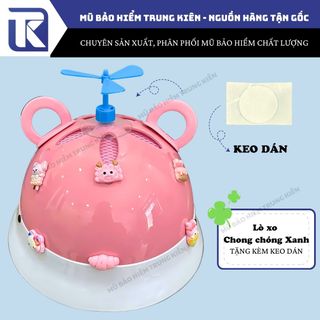 Chong chóng tre DORAEMON DOREMON 3 cánh gắn mũ bảo hiểm dễ thương được chọn màu