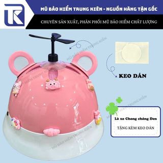Chong chóng tre DORAEMON DOREMON 3 cánh gắn mũ bảo hiểm dễ thương được chọn màu