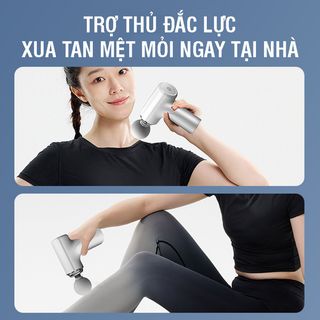 Máy Massage Cầm Tay Mini Smart Cao Cấp Công Nghệ AI Cảm Biến Lực 15kg Dung Lượng Pin 2400mAh