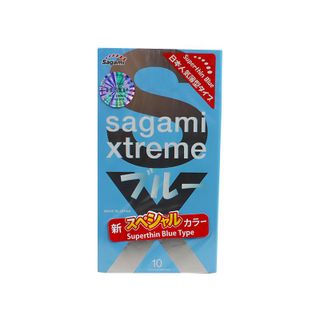 [Giá Sỉ Cực Sốc] Bao Cao Su Sagami Xtreme Super Thin Blue, Bcs Siêu Mỏng 0.01mm, Nhiều Gel Bôi Trơn (Hộp 10C)