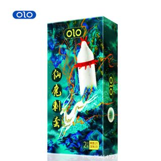 [Bao Cao Su Giá Sỉ] Bao Cao Su Olo Hươu Trắng, Râu Gai Vòng Mềm Mại, Bao Cao Su Kéo Dài Thời Gian, Nhiều Gel Bôi Trơn (1 Bao Dạng Khay + 1 Bi Silicon)