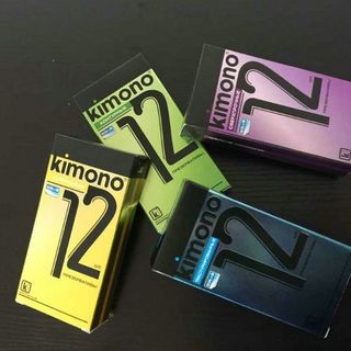 [Giá Sỉ Tốt Nhất] Bao Cao Su Siêu Mỏng Kimono 0.02 Xanh Dương, Bao Cao Su Kéo Dài Thời Gian, Size 52mm Ôm Vừa (Hộp 12C)
