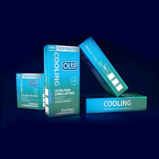 [Giá Sỉ Siêu Rẻ] Bao Cao Su Oleo Lampo Cooling Ultra Thin, Bcs Siêu Mỏng 0.05mm Cho Cảm Giác Chân Thực. (Hộp 10C)