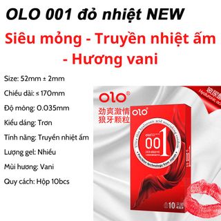 Bao Cao Su OLO Square Black Siêu Mỏng 0.01mm (Hộp 10C) - Bcs Gân Gai Giá Sỉ, Nhiều Gel Bôi Trơn, Size 52mm Ôm Vừa Vặn