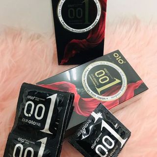 Bao Cao Su OLO Square Black Siêu Mỏng 0.01mm (Hộp 10C) - Bcs Gân Gai Giá Sỉ, Nhiều Gel Bôi Trơn, Size 52mm Ôm Vừa Vặn