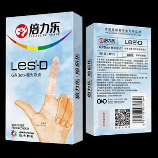 [Giá Sỉ Tốt Nhất] Bao Cao Su Ngón Tay Beilile Les-D Gai Nhám Liti, Ôm Sát, Nhiều Gel Bôi Trơn, Bao Cao Su Siêu Mỏng, Size 52mm Ôm Vừa Vặn (Hộp 8C)