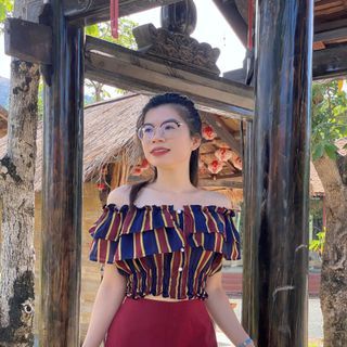 Áo Bèo Sewyiong Đính Cúc Hai Tầng bo rút eo