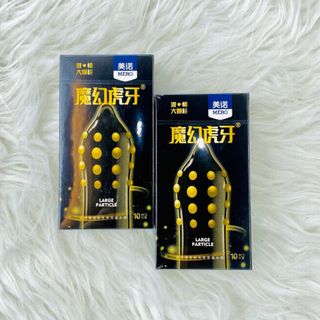 [Giá Sỉ Cực Tốt] Bao Cao Su Gân Gai Mero, Hạt Lớn Kích Thích Điểm G, Bao Cao Su Kéo Dài Thời Gian, Size 52mm, Nhiều Gel Bôi Trơn (10C)