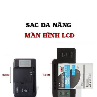 Sạc Đa Năng Pin Máy Ảnh Có Màn Hình LCD + USB (10 cái freeship)