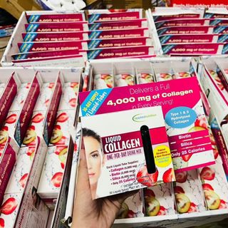 Nước Uống Đẹp Da Liquid Collagen Skin 30 tuýp - 30 Ống (Hàng Mỹ) hạn dùng 2026