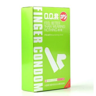 Bao Cao Su Đeo Ngón Tay QQ Finger, Bao Cao Su Ngón Tay Siêu Mỏng Trơn Tăng Hưng Phấn (Hộp 10C)