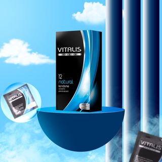 [Giá Bán Sỉ] Bao Cao Su Gân Gai Vitalis Natural Siêu Mỏng, Bcs Kéo Dài Thời Gian, Nhập Khẩu Đức (Hộp 12C) | Shop_taza giá sỉ