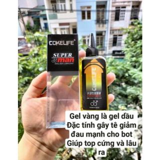 Gel Bôi Trơn Giảm Đau Hậu Môn Cokelife Superman (85ml), Gel Bôi Trơn Quan Hệ Đến Từ Mỹ (Xanh Mát Lạnh, Đỏ Nóng Ấm, Vàng Làm Dịu.)