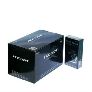 [Giá Sỉ Cực Tốt] Bao Cao Su Gân Gai Rocmen Long Shock 4 In 1 Cá Ngựa Đen, Bcs Kéo Dài Thời Gian, Nhiều Gel Bôi Trơn