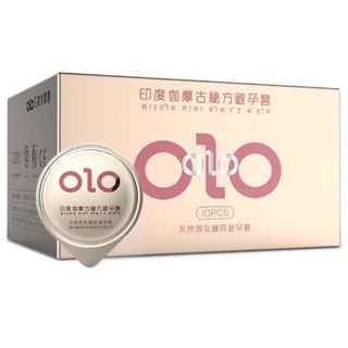 [Giá Sỉ] Bao Cao Su Gân Gai Olo 0.01mm Hồng Phật, Bcs Kéo Dài Thời Gian, Size 52mm Ôm Vừa Vặn (Hộp 10C)