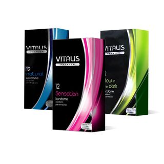 [Giá Sỉ Tận Xưởng] Bao Cao Su Siêu Mỏng, Bcs Vitalis Sensation Hồng, Bcs Kéo Dài Thời Gian, Nhiều Gel Bôi Trơn, Nhập Khẩu Đức (Hộp 12C)